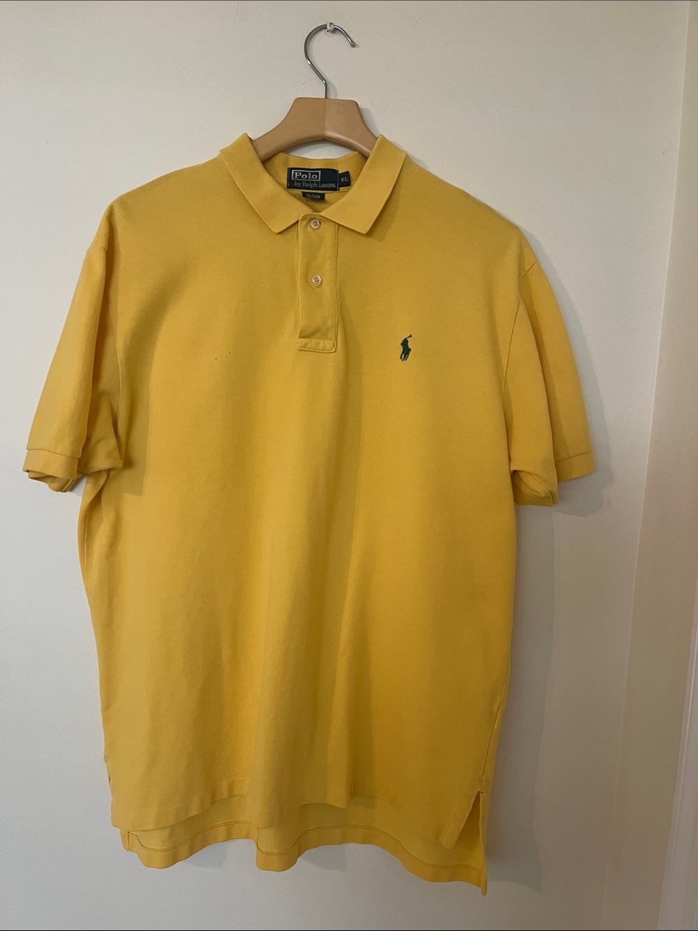 Free w/ Bundle Polo by Ralph Lauren Bright Yellow Short-Sleeve Polo with Green P